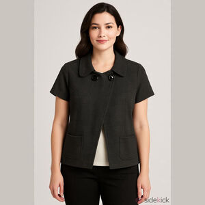 Reitmans Short Sleeve Jacket Size 13 NWT